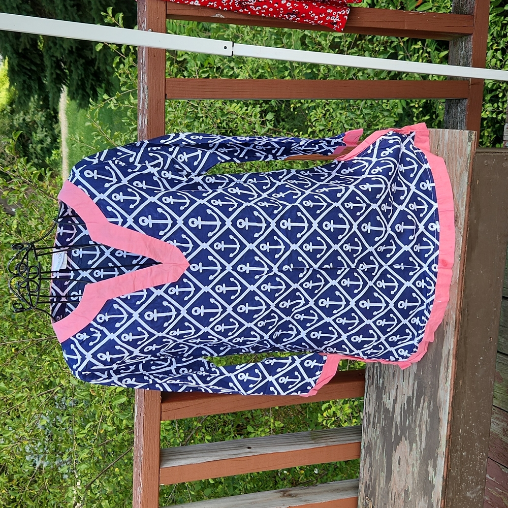 Summer anchors beach dress/shirt